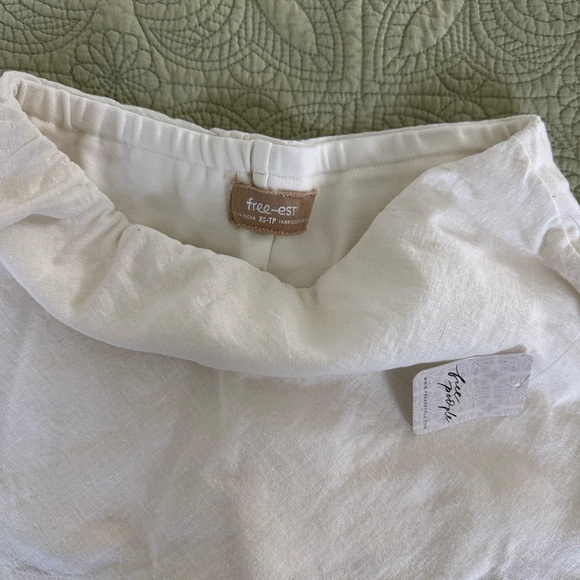 Free People My Little Micro Mini Cotten-Linen Skort by Free-est - Picture 4 of 4